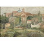 GIUSEPPE MONTANARI (Osimo, 1889 – Varese, 1976): Roman landscape, 1938