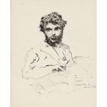 DOMENICO MORELLI (Naples, 1823 - 1901): Man portrait