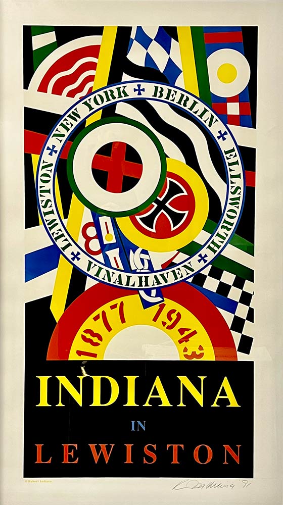 ROBERT INDIANA (New Castle, 1928 - Vinalhaven, 2018): Indiana in Lewiston - The Hartley Elegies: Ber