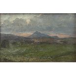 ALBERTO CAROSI (Rome, 1891 - 1967): Country landscape