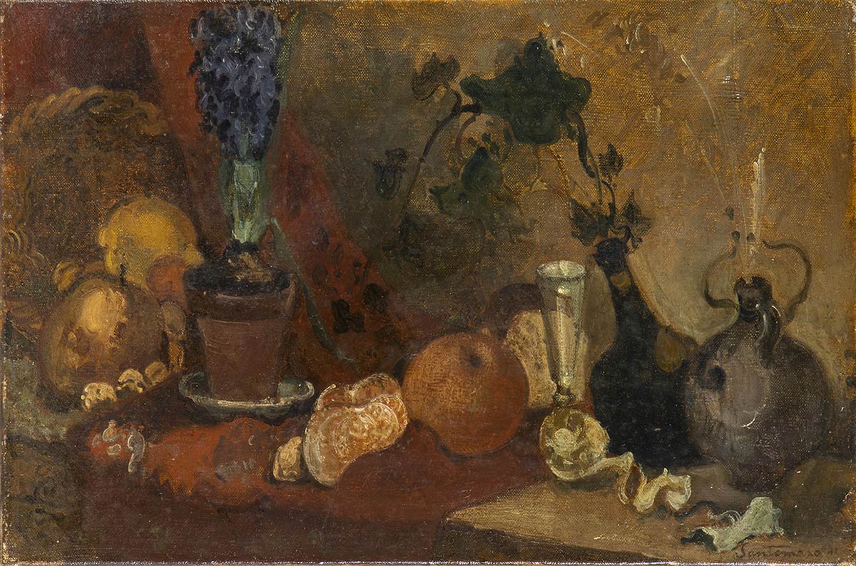 GIUSEPPE SANTOMASO (Venice, 1907 - 1990): Still life, 1941