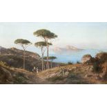 ALESSANDRO LA VOLPE (Lucera, 1820 - Rome, 1887) : View of Capri from the coast