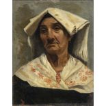 ATTR. ENRICO GAETA (Castellammare di Stabia, 1840 - 1887): Portrait of old peasant