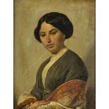 BARBIERI (XIX CENTURY): Portrait of a lady