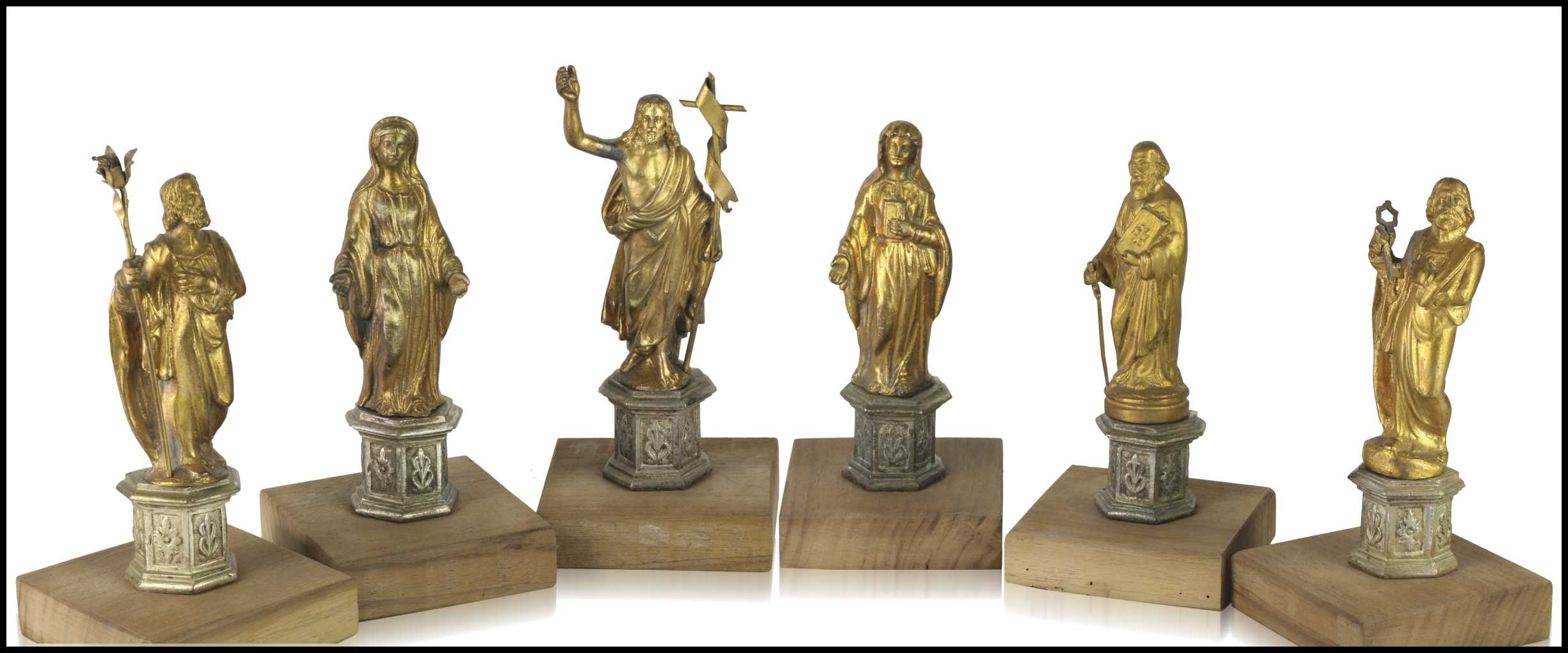 Six devotional bronze sculptures