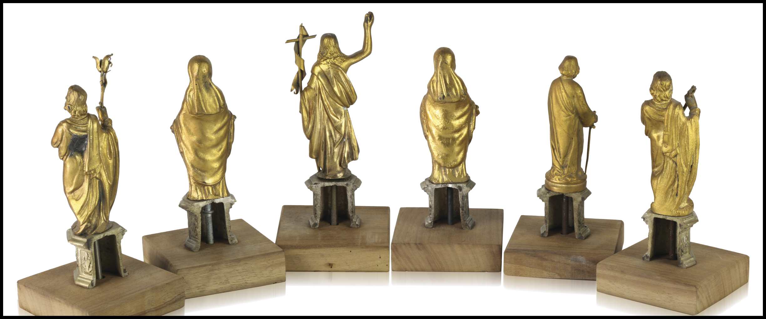 Six devotional bronze sculptures - Image 2 of 2