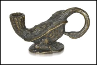 Pelican-shaped candlestick