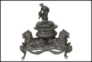 Inkwell with Satyr
