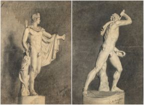 Artista russo, seconda metˆ XIX secolo a) The Apollo Belvedere b) The Galatian Suicide or The Ludovi