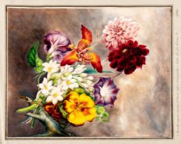 Artista francese, XIX secolo Flower bouquet