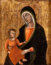 Scuola senese, XIV secolo (neimodi_di) Virgin with Child