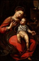 Correggio Antonio Allegri (copia da) Madonna with the Child or Madonna della Cesta