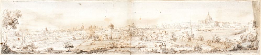 Gaspar van Wittel (seguace di) View of Rome from Prati di Castello