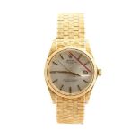 ROLEX Date: rare 18K gold wristwatch bark series ref. 1502, 1963