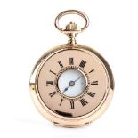 IWC: Half hunter pocket 18K gold, circa 1890