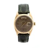 ROLEX Day-Date: rare full-set 18K gold wristwatch ref. 1803, 1969