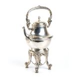 Italian silver Tea Kettle on stand - early 20th century