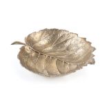 GIANMARIA BUCCELLATI: Sterling silver leaf bowl