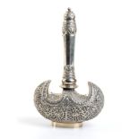 Silver perrfume flask - India, 19th-20th century