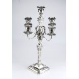 German silver candelabra - late 19th, early 20th century