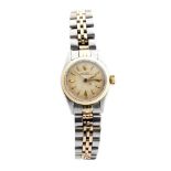 ROLEX: Lady steel and gold wristwatch ref. 6619, 1960