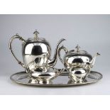 Dutch Art Deco silver tea and coffee set - mark of MARCENARO