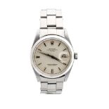 ROLEX Oyster Perpetual Date: steel wristwatch ref. 1500, 1960