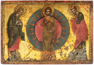 Greek icon depicting the Transfiguration of Christ Late 17th - early 18th century