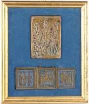 Russian travel bronze icon 19th century