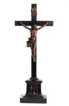 Wooden altar cross with Christ Italian area, 18th century