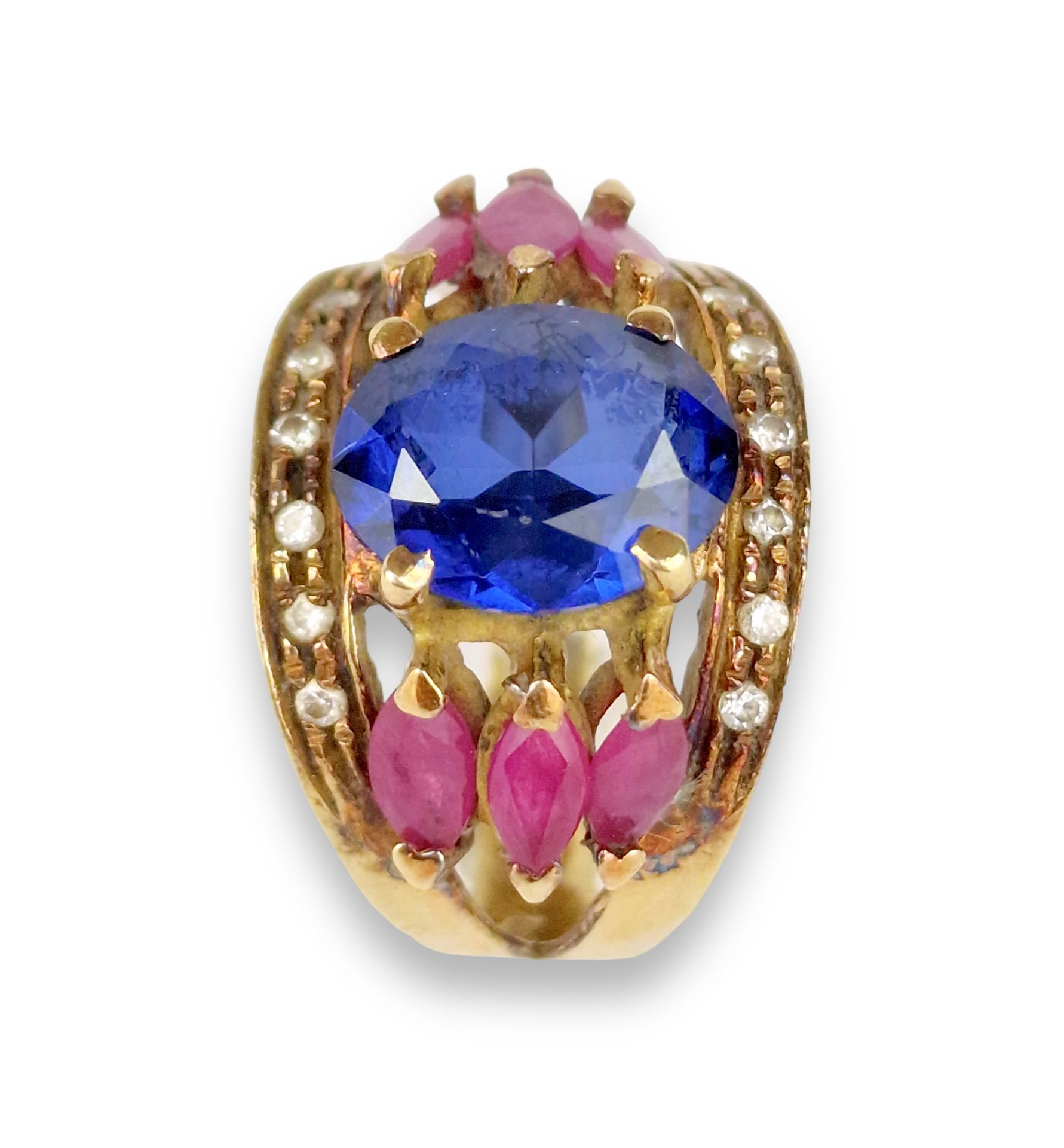 BAGUE SAPHIR ET RUBIS