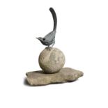 20th Century Irish School Magpie, Bronze and granite, 91 x 70 x 31.5cm