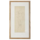 John Luke RUA (1906-1975) Female Partially Nude Figure Study Pencil, 31 x 12cm Provenance: The
