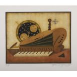 Patrick O'Donoghue Harmonium Lithograph, 50 x 60cm Signed Artists Proof