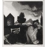 PATRICK PYE RHA St Peter's Remorse (with landscape inspired by Co. Kerry) Etching,