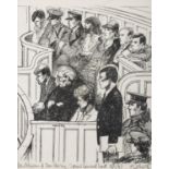 Eamon O'Doherty (1939-2011) Peter Robinson and Ian Paiseley in Court Lithograph,