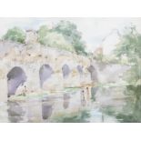 Thomas Ryan Bridge at Macroom Watercolour, 30 x 40cm Signed