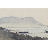 Hector McDonnell RUA (b.1947) Glenarm Coast Watercolour, 13.5 x 19.5cm Signed