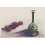 Ruth O'Donnell (20th Century) Vase and Plums Lithograph, 44 x 63cm (17¼ x 24¾") Signed and