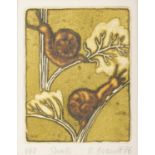 Ruth Brandt (1936-1989) Snails Etching, 13 x 10cm Edition 1/60 Signed, inscribed and dated