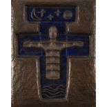 Patrick McElroy (1923-2008) Cross Bronze & Enamel 43.5 x 35cm Provenance: From the Collection