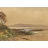 Bingham McGuinness (1849 - 1928) Lakeside Watercolour, 25 x 35cm Signed