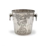 AN IRISH SILVER CHAMPAGNE BUCKET Dublin c.1970s, Royal Irish Silver Company, with grapevine,