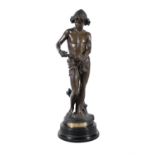 JEAN-LOUIS GREGOIRE (FRENCH, 1840-1890) 'Captivity' Bronze, 68cm high Signed to base