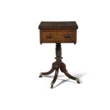 ***PLEASE NOTE DESCRIPTION IN PRINTED CATALOGUE SHOULD READ*** A GEORGE IV MAHOGANY WORK TABLE