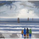 Markey Robinson (1918-1999) On The Shore Gouache, 31 x 32cm (12¼ x 12½") Signed Provenance: