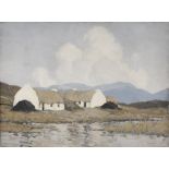 Paul Henry RHA (1877-1958) Cottages by the Lake, Outer Killary, Connemara, c.1933-36 Oil on