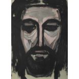 Evie Hone HRHA (1894-1955) Head of Christ Lithographic print in colours, 37 x 27cm (14½ x 10¾")