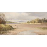 Maurice C. Wilks RUA ARHA (1910-1984) Near Greyabbey, Strangford Lough, Co. Down Oil on canvas,