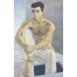 Roger Shackleton (1931 - 1987) Cretan Boatman Oil on canvas laid on board, 78 x 50cm (30¾ x